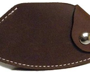 Genuine Leather Ulu Knife Quality Sheath Dark - For 6" Knife