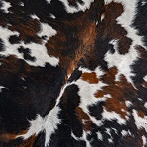 Genuine Brindle Tricolor Cowhide Rug XL 6 x 7-8 ft. 180 x 240 cm