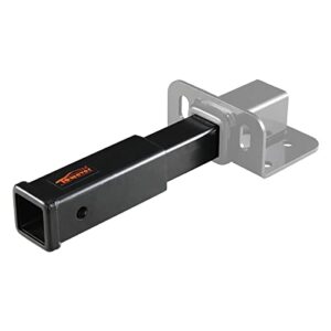 Towever 84433 Trailer Hitch Extension, Hitch Extender for 2 Hitch receivers, 12 inches Length, 3,500 lbs. GTW