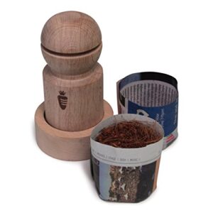 Carrot Design Newspaper Pot Maker for DIY Biodegradable Seedling Starter Pots