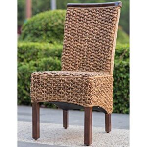 International Caravan Furniture Piece Bunga Hyacinth Dining Chair (Set of 2)