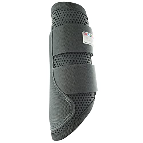 HORZE Impact Dressage Brushing Boots - Black - M