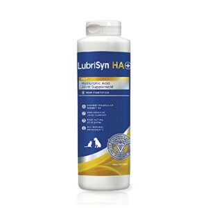 lubrisyn hyaluronic acid + msm joints supplement, 16oz: natural pure ha liquid dog and cat joint & cartilage support, relief, and lubrication for pets including dogs, cats and horses, vegan formula