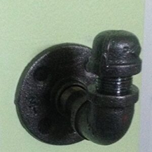 Industrial Pipe Wall Hook and/or Curtain tie Back