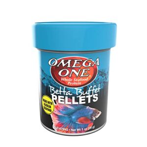 omega one betta buffet 1.5mm pellets, 1 oz