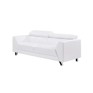 global furniture pluto sofa, white