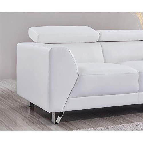 Global Furniture Pluto Sofa, White