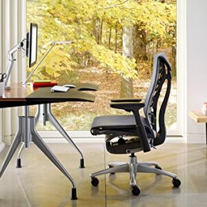 Herman Miller Embody Ergonomic Office Chair | Fully Adjustable Arms and Carpet Casters | Black Rhythm