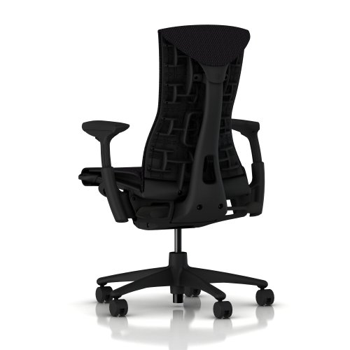 Herman Miller Embody Ergonomic Office Chair | Fully Adjustable Arms and Carpet Casters | Black Balance