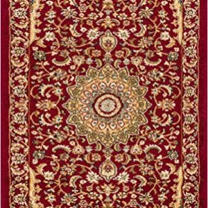 Well Woven Timeless Aviva Traditional Red 2'3" x 3'11" Area Rug