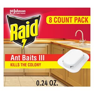 raid ant killer baits, for household use, child resistant, 8 count