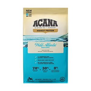 acana® highest protein, wild atlantic, grain free dry dog food, 25lb