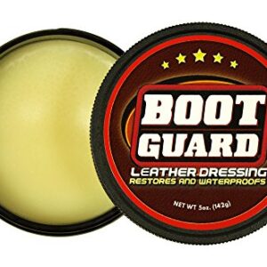 Boot Guard Leather Dressing: Restores and Conditions Leather Boots, Shoes, Automotive Interiors, Jackets, Saddles, Unscented, 5 Ounce Jar