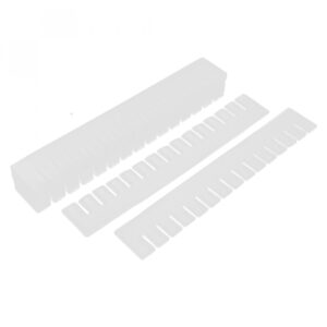 uxcell plastic diy grid drawer divider household organizer 15 pcs