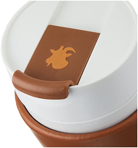 GOAT STORY Mug, Faux leather, 16 oz, Brown