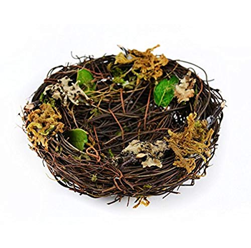 Touch of Nature Artificial Vine Nest 5 Inch with Leaves 1Pc