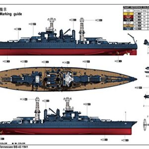 Trumpeter 1:700 - USS Tennessee BB-43 (1941)