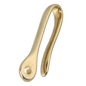 Solid Brass U Hook Key Chain Belt Wallet Clip Holder (72mm L )