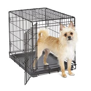 new world pet products crate, folding metal dog crate, black (b24)