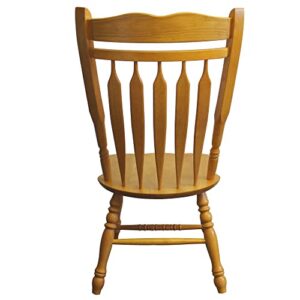 Sunset Trading Selections Dining Chair, 42", Light Oak Finish