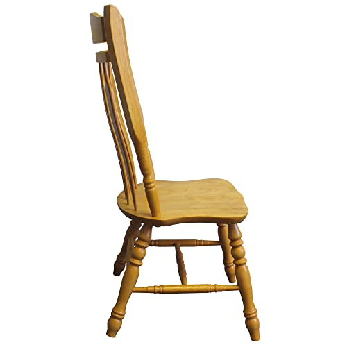 Sunset Trading Selections Dining Chair, 42", Light Oak Finish