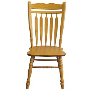 Sunset Trading Selections Dining Chair, 42", Light Oak Finish