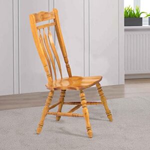 Sunset Trading Selections Dining Chair, 42", Light Oak Finish