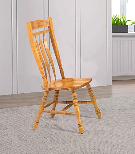 Sunset Trading Selections Dining Chair, 42", Light Oak Finish