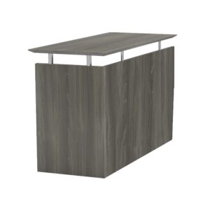 safco products mayline mnrtlgs medina 48-1/2"w non-handed return for use with desks, sold separately, gray steel laminate