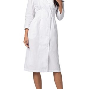 Adar Universal Scrub Dress for Women - Fitted Midriff Dress - 2810 - White - 14