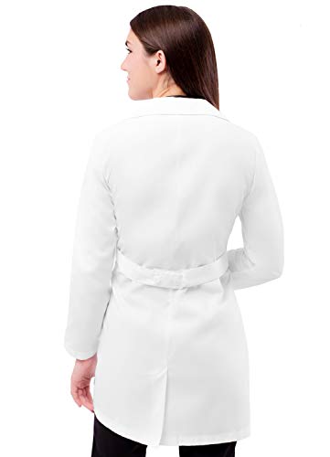 Adar Universal Lab Coats for Women - Belted 33" Lab Coat - 2817 - White - M