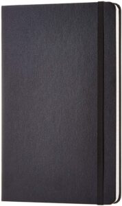 amazon basics classic grid notebook, 240 pages, hardcover - 5 x 8.25-inch, graph ruled pages