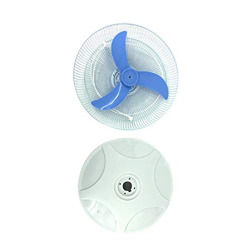 Cowin Solar Fan System - Solar Energy Fan (16’’ Blade), LED Light, 15W Solar Panel, USB Port, Comes with Outlet Converter