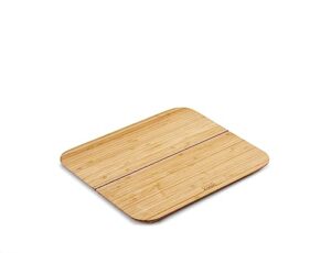 joseph joseph chop2pot foldable bamboo cutting board, small,brown