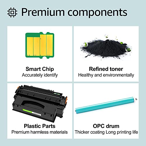 greencycle High Yield Compatible Toner Cartridge Replacement for HP 49X Q5949X 49A Q5949A 53A Q7553A 53X Q7553X Work with 1320 1320n 3390 1160 3392 P2015 P2015dn M2727nf Laser Printer (Black, 3-Pack)