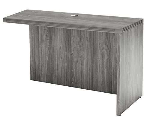 Mayline AR4224LGS Aberdeen Return 42"W x 24"D for use with Credenza, Desk or Extended Corner Desk, sold separately, Gray Steel Tf