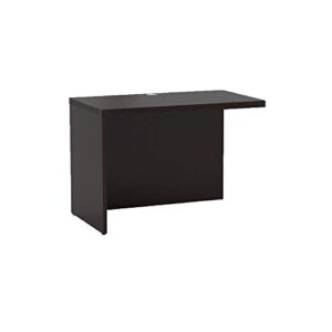 mayline ar4224ldc aberdeen return 42"w x 24"d for use with credenza, desk or extended corner desk, sold separately, mocha tf