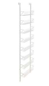 closetmaid 97535 adjustable wall & door 8-tier basket organizer, 18", , white