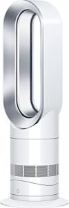 dyson hot+cool am09 tower bladeless fan heater - white/silver (renewed)