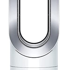 Dyson Hot+Cool AM09 Tower Bladeless Fan Heater - White/Silver (Renewed)