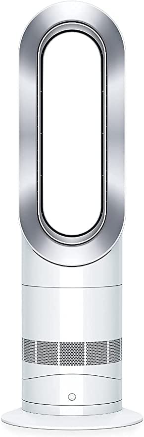 Dyson Hot+Cool AM09 Tower Bladeless Fan Heater - White/Silver (Renewed)