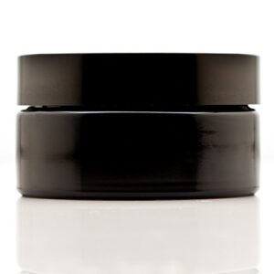 infinity jars 200 ml (6.76 fl oz) cosmetic style ultraviolet refillable empty glass screw top jar