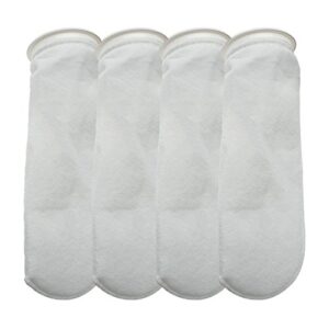 cnz 200 micron felt filter sock with plastic ring (4" x 13" 4-pack)