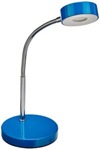 globe electric company 12645 led desk lamp, 5.24" x 5.43" x 8.46", blue