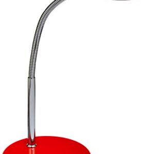 Globe Electric Company 12644 LED Desk Lamp, 52.4" x 5" x 15.75", Red