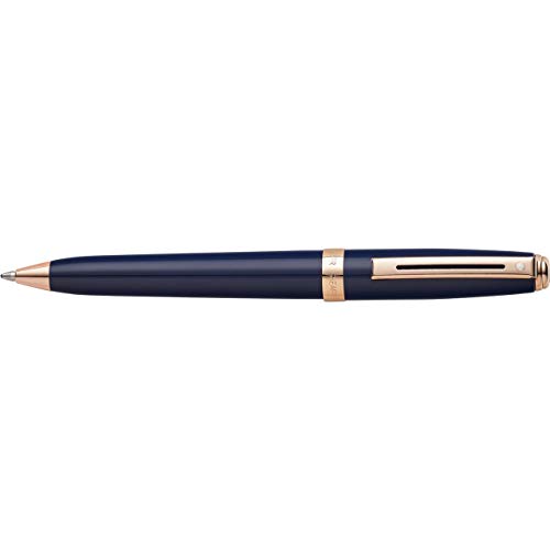 Sheaffer Prelude Cobalt Blue Ballpoint Pen with Rose-Gold Tone Trim