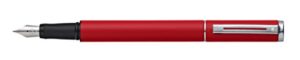 sheaffer award matte red fountain pen with medium nib (e0919153)