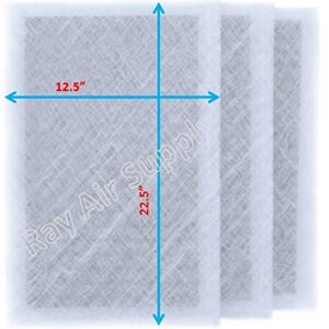 RAYAIR SUPPLY 14x25 Air Ranger Replacement Filter Pads 14X25 (3 Pack) White