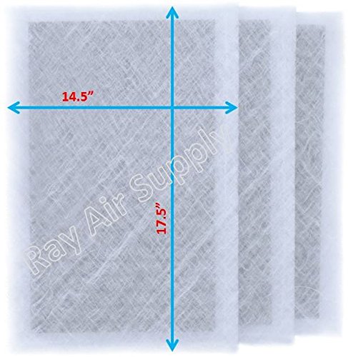 RAYAIR SUPPLY 16x20 Air Ranger Replacement Filter Pads 16X20 (3 Pack) White