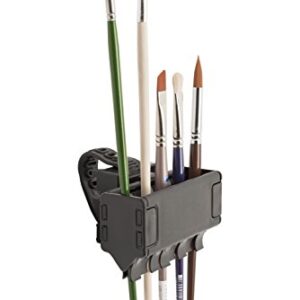 Easy To Use Products Brush Grip Paintbrush Holder and Drying Rack/Caddy, Painting Supplies (Black)